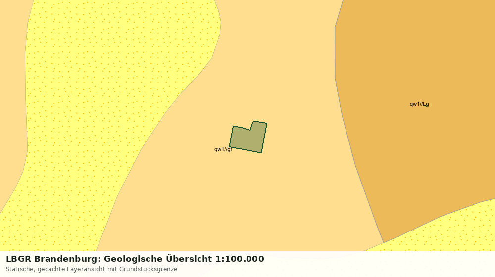 Statische Kartenansicht: LBGR Brandenburg: Geologische Übersicht 1:100.000