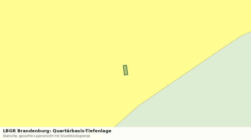 Statische Kartenansicht: LBGR Brandenburg: Quartärbasis-Tiefenlage