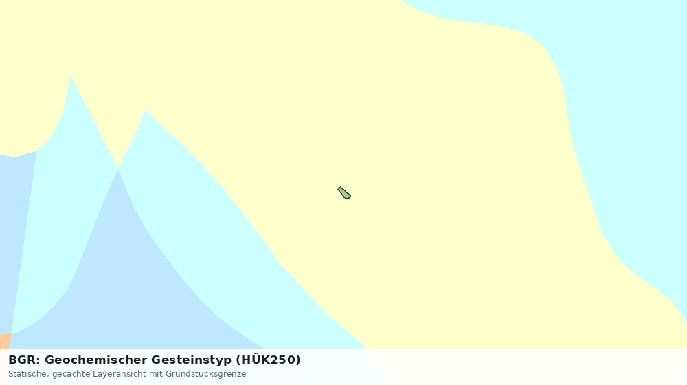 Statische Kartenansicht: BGR: Geochemischer Gesteinstyp (HÜK250)