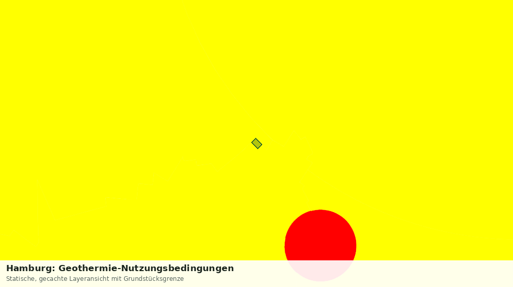 Statische Kartenansicht: Hamburg: Geothermie-Nutzungsbedingungen