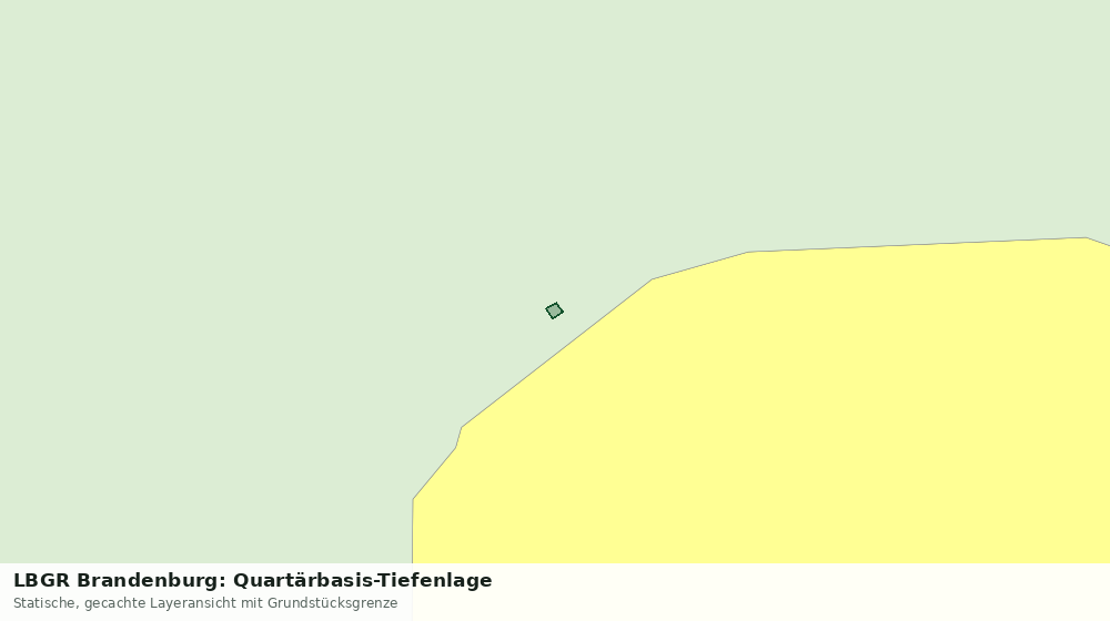 Statische Kartenansicht: LBGR Brandenburg: Quartärbasis-Tiefenlage