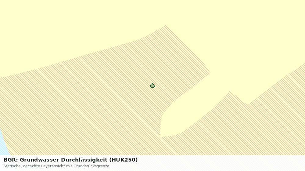 Statische Kartenansicht: BGR: Grundwasser-Durchlässigkeit (HÜK250)