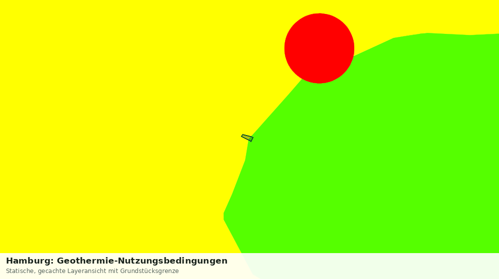 Statische Kartenansicht: Hamburg: Geothermie-Nutzungsbedingungen