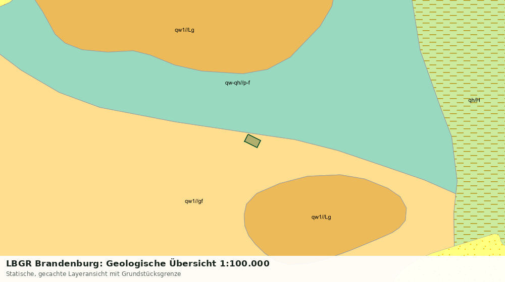 Statische Kartenansicht: LBGR Brandenburg: Geologische Übersicht 1:100.000