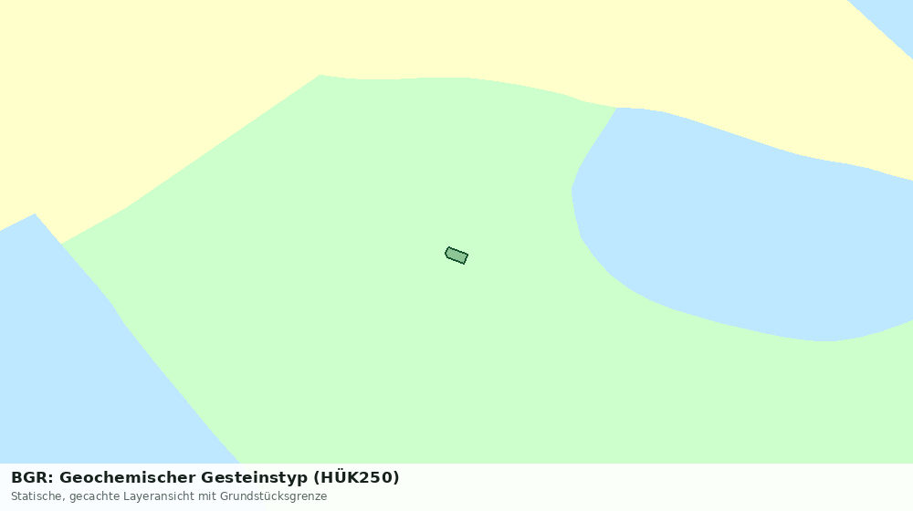 Statische Kartenansicht: BGR: Geochemischer Gesteinstyp (HÜK250)