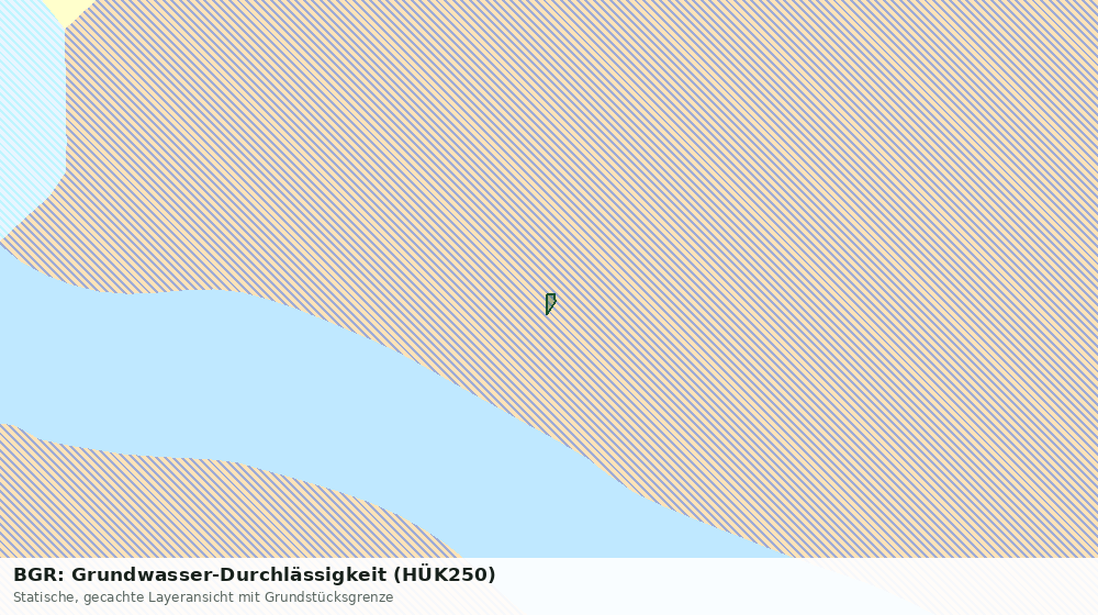 Statische Kartenansicht: BGR: Grundwasser-Durchlässigkeit (HÜK250)