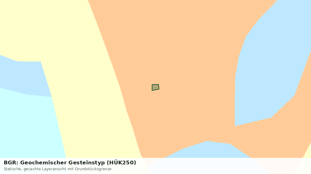 Statische Kartenansicht: BGR: Geochemischer Gesteinstyp (HÜK250)