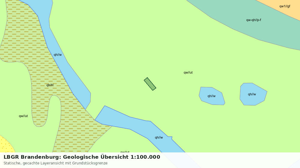 Statische Kartenansicht: LBGR Brandenburg: Geologische Übersicht 1:100.000