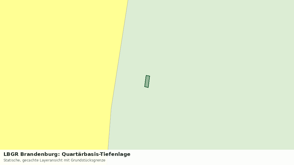 Statische Kartenansicht: LBGR Brandenburg: Quartärbasis-Tiefenlage
