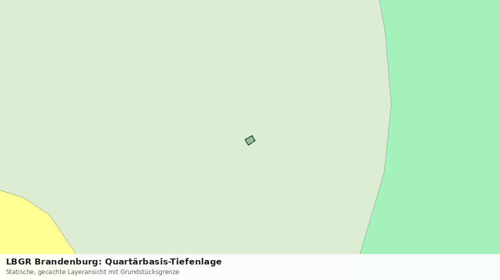 Statische Kartenansicht: LBGR Brandenburg: Quartärbasis-Tiefenlage