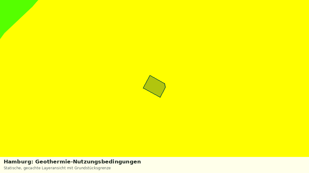 Statische Kartenansicht: Hamburg: Geothermie-Nutzungsbedingungen