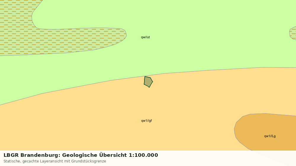 Statische Kartenansicht: LBGR Brandenburg: Geologische Übersicht 1:100.000