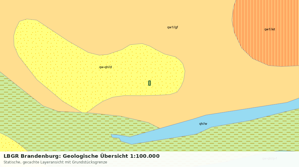 Statische Kartenansicht: LBGR Brandenburg: Geologische Übersicht 1:100.000