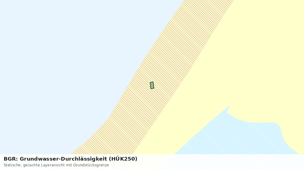Statische Kartenansicht: BGR: Grundwasser-Durchlässigkeit (HÜK250)