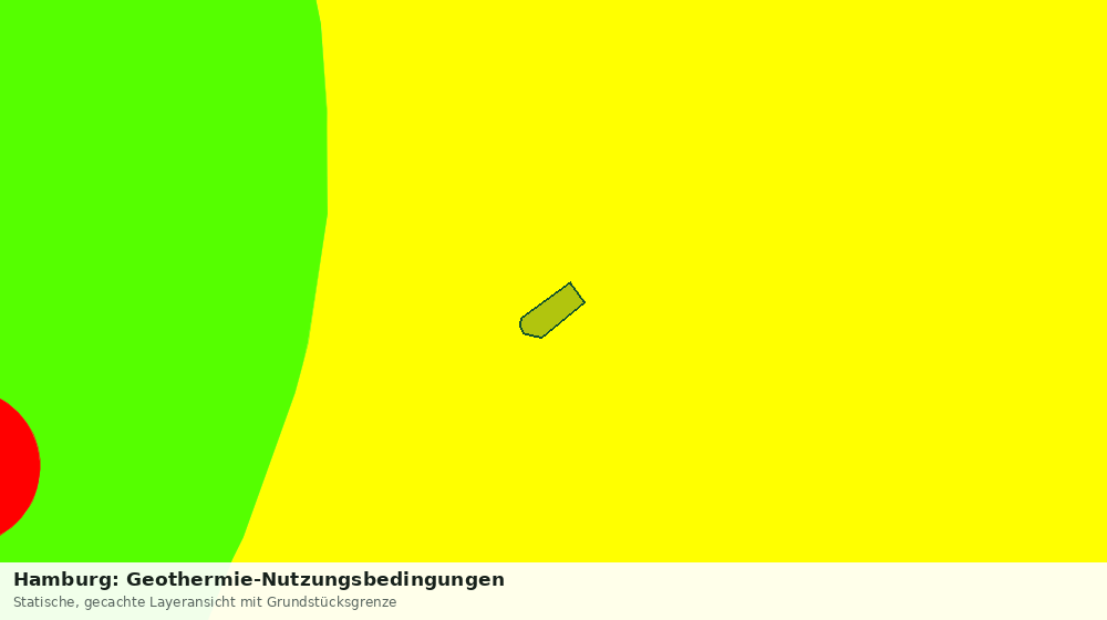 Statische Kartenansicht: Hamburg: Geothermie-Nutzungsbedingungen