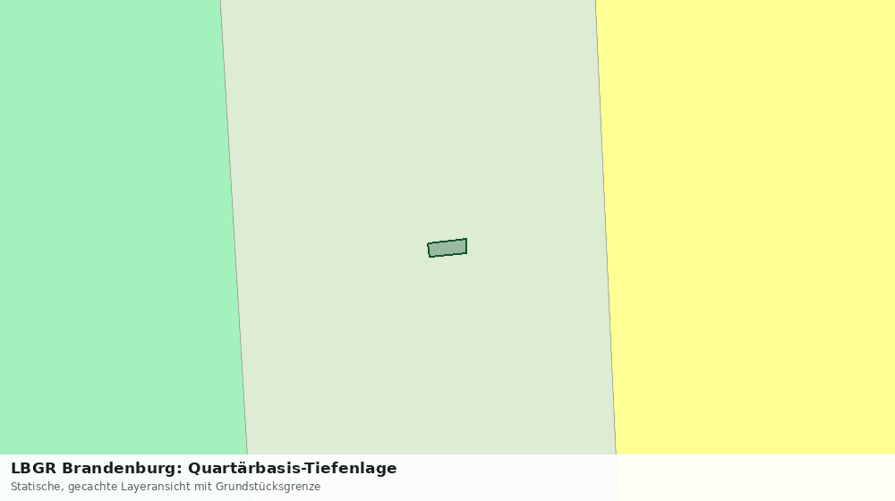 Statische Kartenansicht: LBGR Brandenburg: Quartärbasis-Tiefenlage