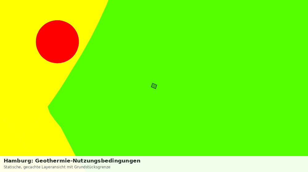 Statische Kartenansicht: Hamburg: Geothermie-Nutzungsbedingungen