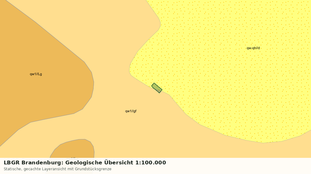Statische Kartenansicht: LBGR Brandenburg: Geologische Übersicht 1:100.000