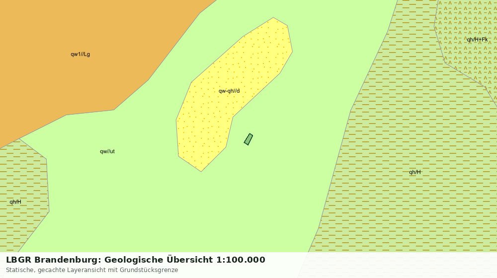 Statische Kartenansicht: LBGR Brandenburg: Geologische Übersicht 1:100.000