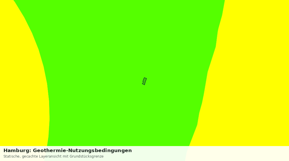 Statische Kartenansicht: Hamburg: Geothermie-Nutzungsbedingungen