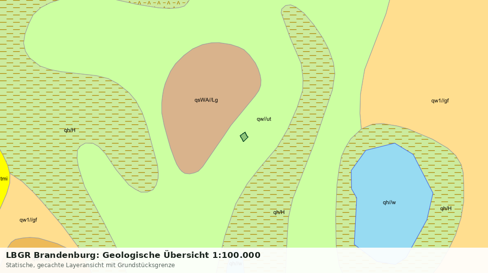 Statische Kartenansicht: LBGR Brandenburg: Geologische Übersicht 1:100.000
