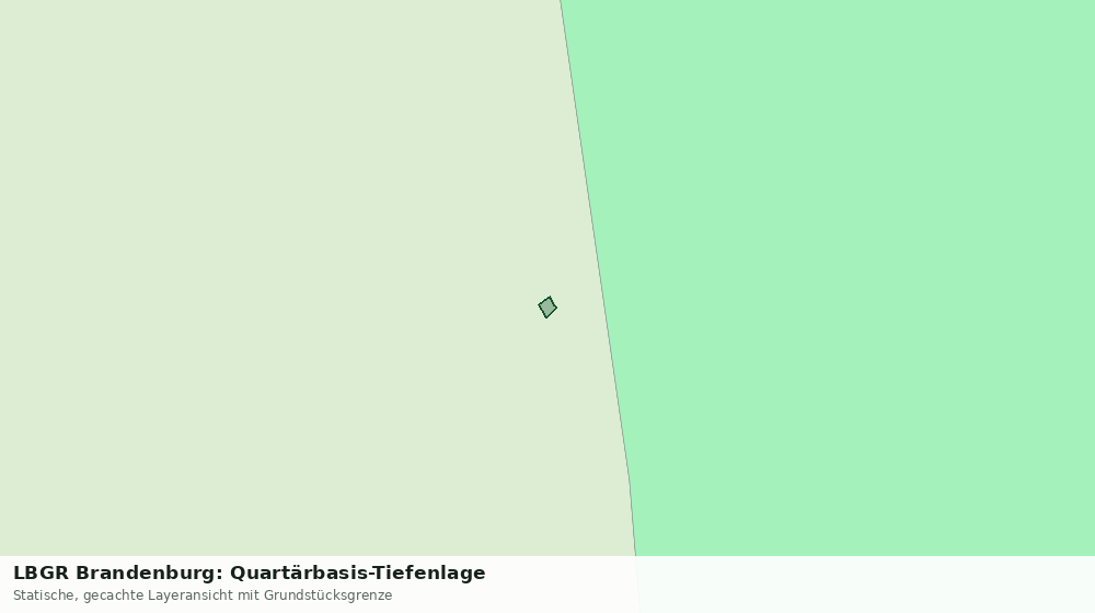 Statische Kartenansicht: LBGR Brandenburg: Quartärbasis-Tiefenlage