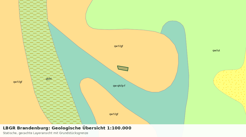 Statische Kartenansicht: LBGR Brandenburg: Geologische Übersicht 1:100.000