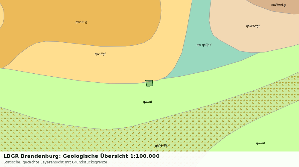 Statische Kartenansicht: LBGR Brandenburg: Geologische Übersicht 1:100.000