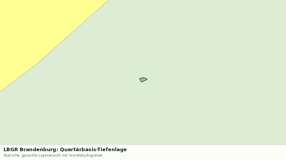 Statische Kartenansicht: LBGR Brandenburg: Quartärbasis-Tiefenlage