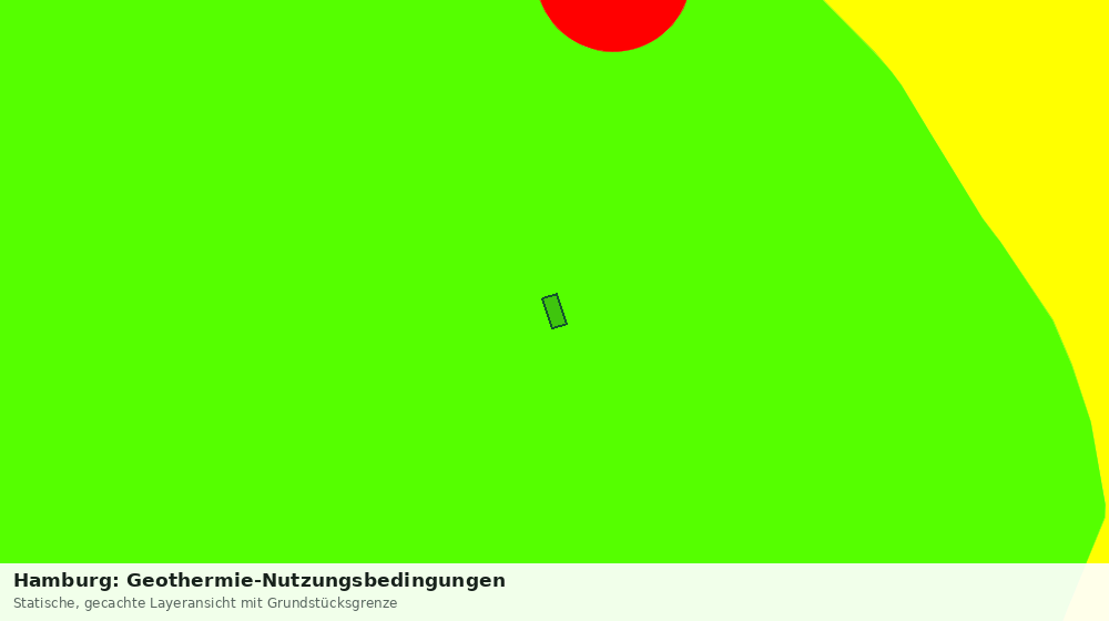 Statische Kartenansicht: Hamburg: Geothermie-Nutzungsbedingungen