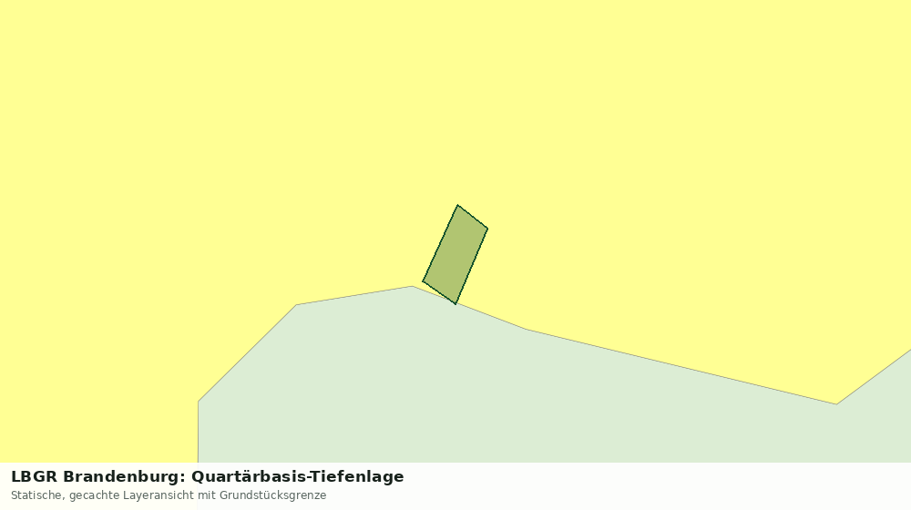 Statische Kartenansicht: LBGR Brandenburg: Quartärbasis-Tiefenlage