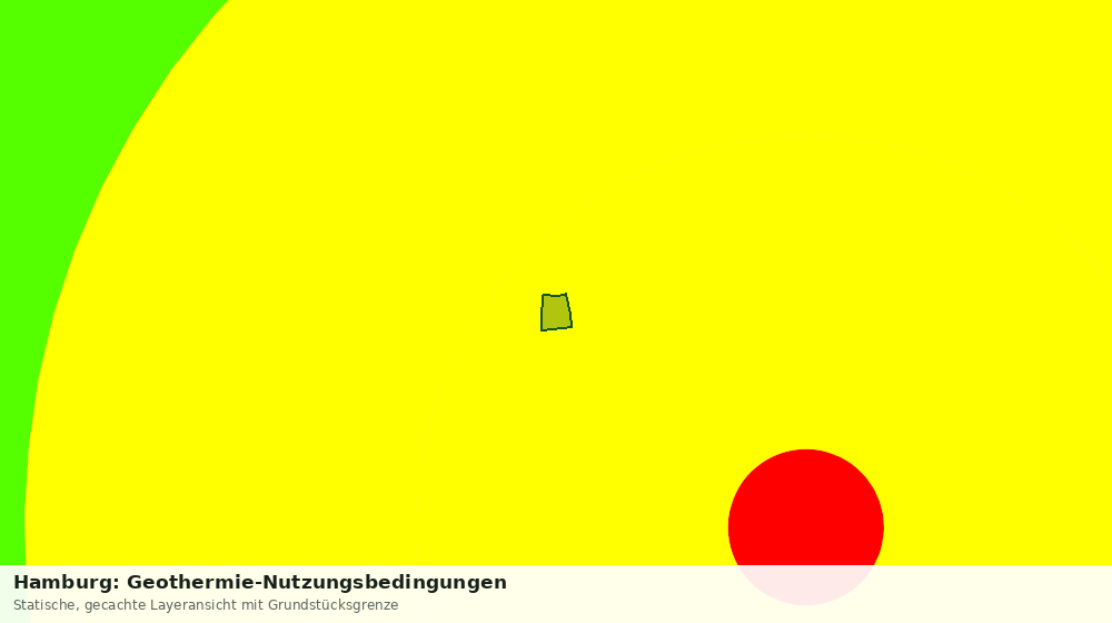 Statische Kartenansicht: Hamburg: Geothermie-Nutzungsbedingungen