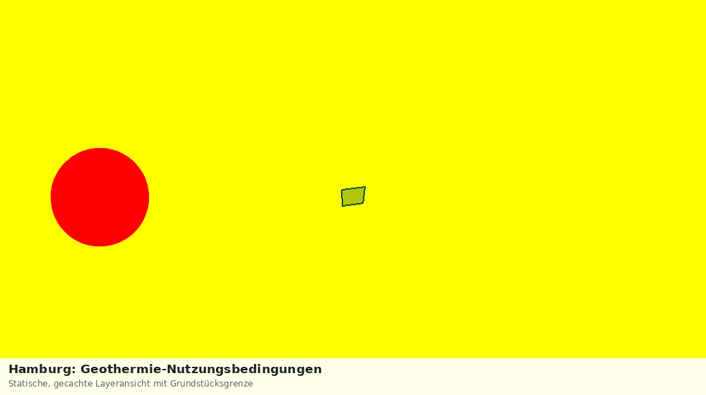 Statische Kartenansicht: Hamburg: Geothermie-Nutzungsbedingungen