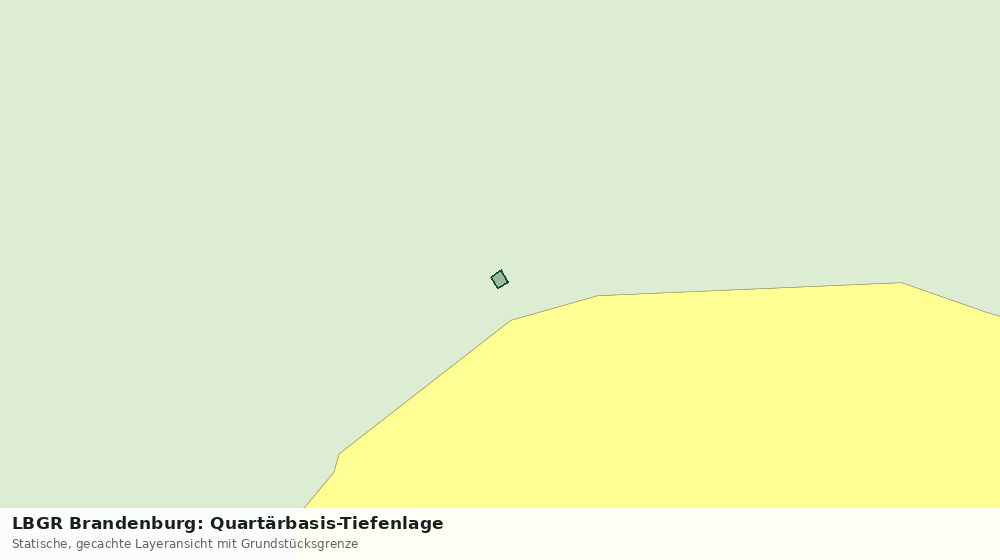 Statische Kartenansicht: LBGR Brandenburg: Quartärbasis-Tiefenlage