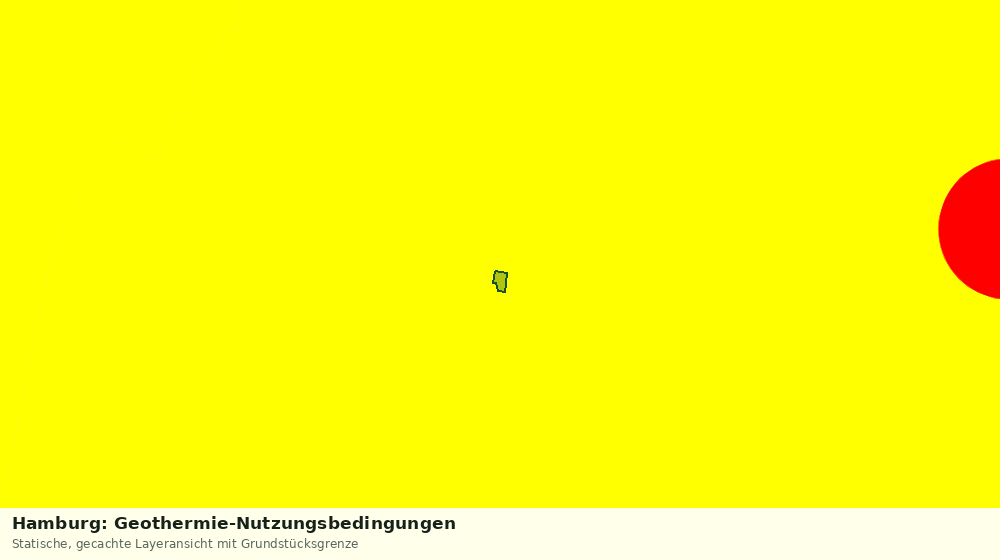 Statische Kartenansicht: Hamburg: Geothermie-Nutzungsbedingungen