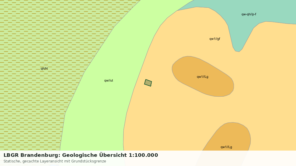 Statische Kartenansicht: LBGR Brandenburg: Geologische Übersicht 1:100.000