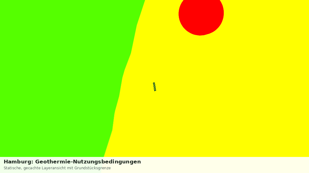 Statische Kartenansicht: Hamburg: Geothermie-Nutzungsbedingungen