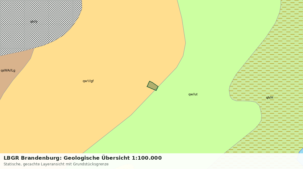 Statische Kartenansicht: LBGR Brandenburg: Geologische Übersicht 1:100.000