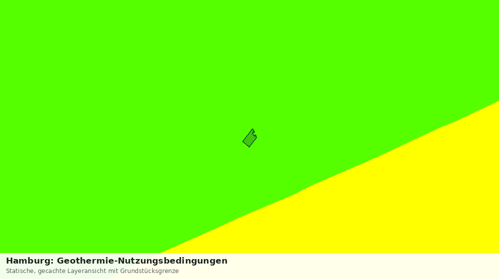 Statische Kartenansicht: Hamburg: Geothermie-Nutzungsbedingungen