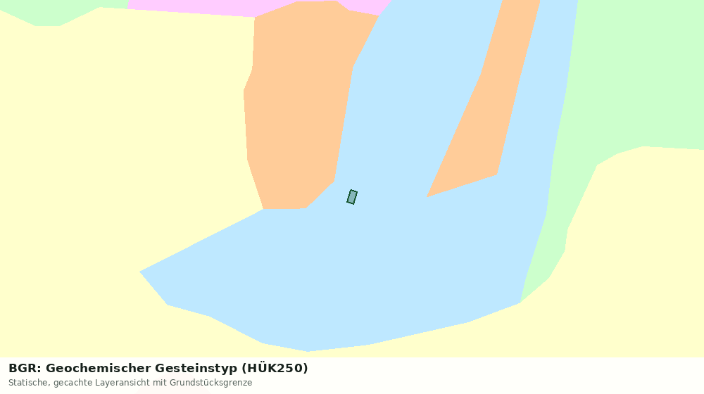 Statische Kartenansicht: BGR: Geochemischer Gesteinstyp (HÜK250)