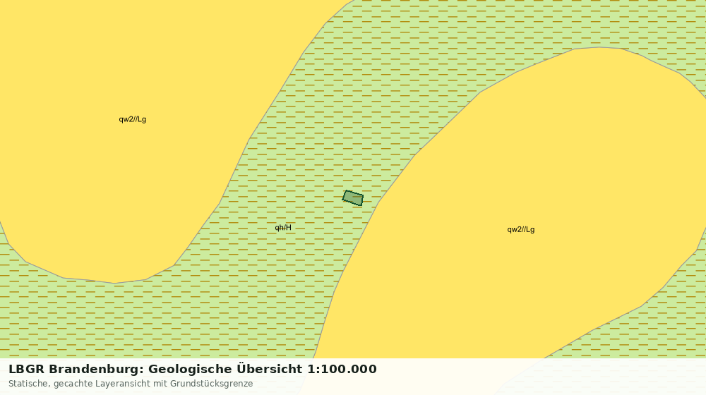 Statische Kartenansicht: LBGR Brandenburg: Geologische Übersicht 1:100.000