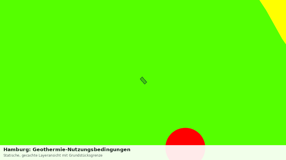 Statische Kartenansicht: Hamburg: Geothermie-Nutzungsbedingungen