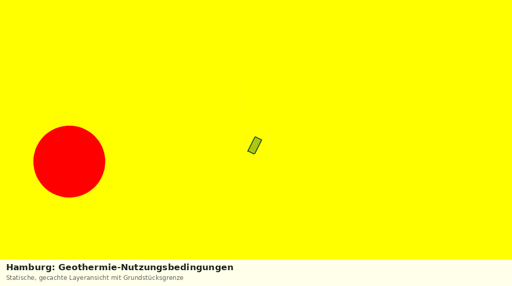 Statische Kartenansicht: Hamburg: Geothermie-Nutzungsbedingungen