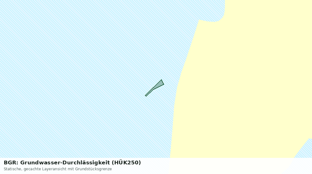 Statische Kartenansicht: BGR: Grundwasser-Durchlässigkeit (HÜK250)