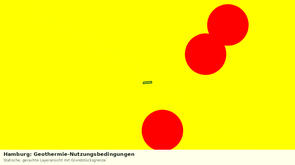 Statische Kartenansicht: Hamburg: Geothermie-Nutzungsbedingungen