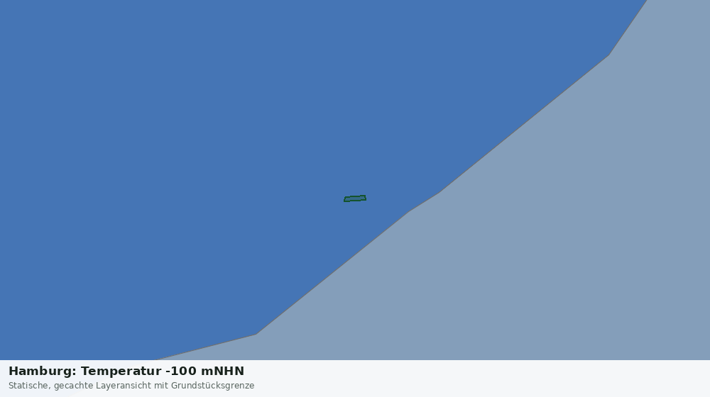 Statische Kartenansicht: Hamburg: Temperatur -100 mNHN