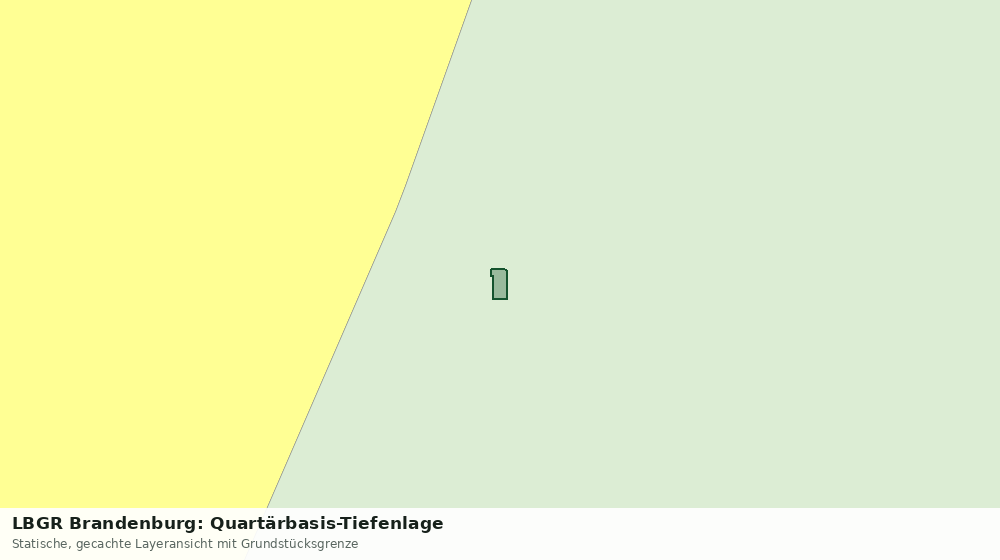 Statische Kartenansicht: LBGR Brandenburg: Quartärbasis-Tiefenlage
