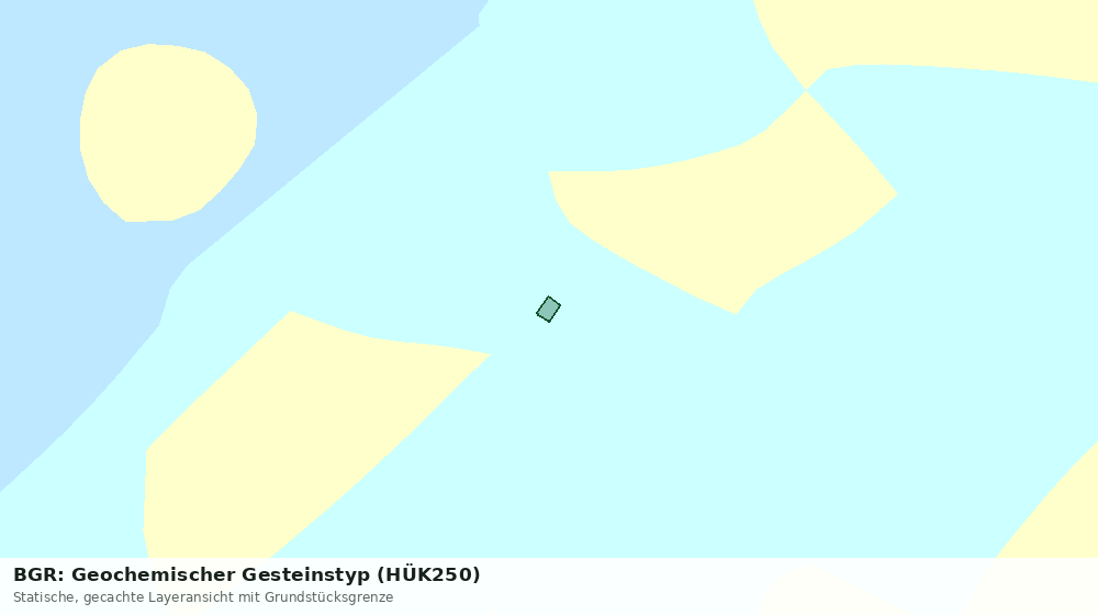 Statische Kartenansicht: BGR: Geochemischer Gesteinstyp (HÜK250)
