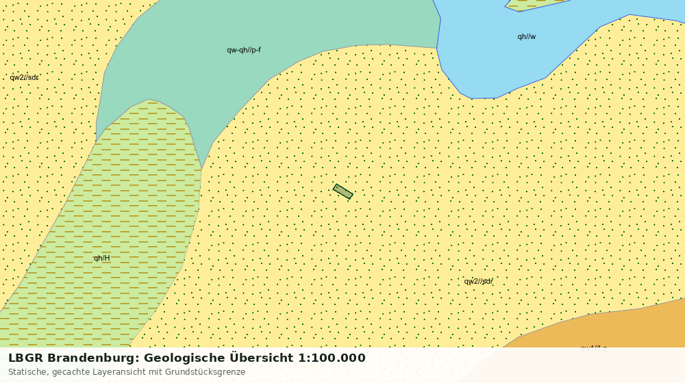 Statische Kartenansicht: LBGR Brandenburg: Geologische Übersicht 1:100.000