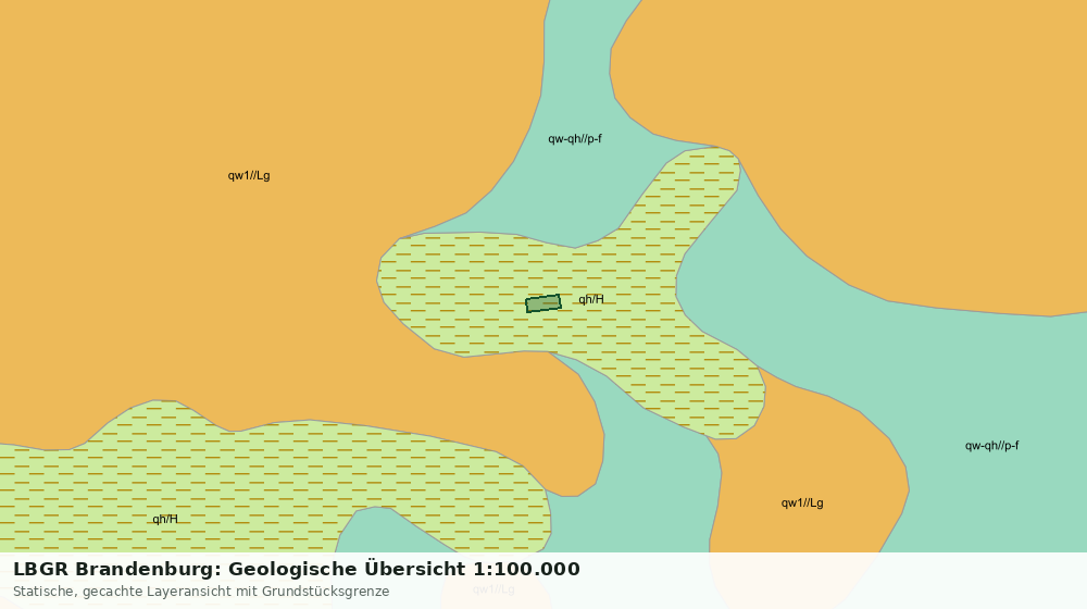 Statische Kartenansicht: LBGR Brandenburg: Geologische Übersicht 1:100.000
